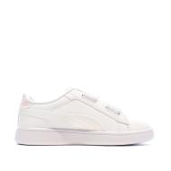 Zapatillas blancas para niña Puma Smash 3.0 HoloS ver 2