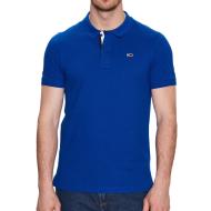 Polo Slim Bleu Homme Tommy Hilfiger Placket