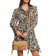 Robe Noir/Marron à Imprimés Femme Morgan ROZAR pas cher