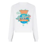 Sweat Blanc Femme Guess 1981 pas cher
