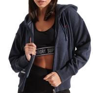 Sweat Zippé Marine Femme Superdry Essential Ziphood pas cher