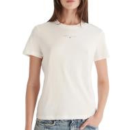 T-Shirt Blanc Femme Tommy Hilfiger Linears