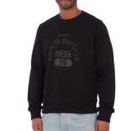 Sweat Noir Homme Diesel Felpa9XX pas cher