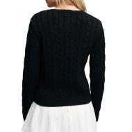 Pull Marine Femme Superdry Essentials Cable Jumper vue 2