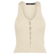Top Ecru Femme Vero Moda Gold vue 2