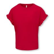 T-shirt Rouge Fille Kids ONLY Giris pas cher