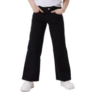 Pantalon Noir Fille Name it Frose Wide pas cher