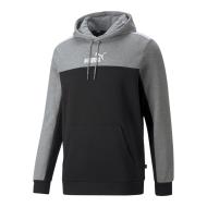 Sweat à capuche Marine/Gris Homme Puma Ess Block pas cher