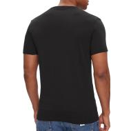 T-shirt Noir Homme Calvin Klein Jeans Badge vue 2