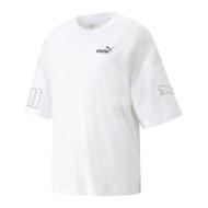 T-shirt Blanc Femme Puma Clrblk pas cher