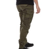 Pantalon Cargo Kaki Homme Schott Relax vue 2