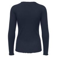 T-Shirt Manches Longues Marine Femme JDY Fransiska vue 2