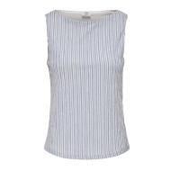 Top Blanc/Bleu Femme JDY Ocean