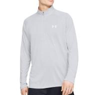 T-shirt Manches Longues Gris Homme Under Armour Tech 1/2 Zip pas cher