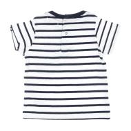 T-shirt Blanc/Marine Garçon Little Marcel LMEV0026 vue 4