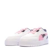 Baskets Blanc/Mauve/Rose Fille Puma Shuffle Downtown vue 6