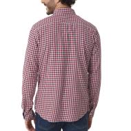 Chemise Blanche/Rouge Homme TBS Baltique vue 2