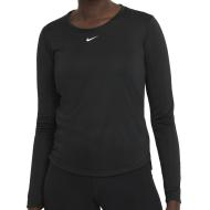 T-shirt Manches Longues de Sport Noir Femme Nike Top pas cher