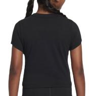 T-shirt Noir Fille Nike Slim Mod Crop vue 2