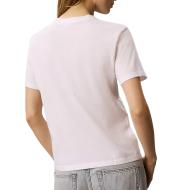T-Shirt Blanc/Noir Femme Calvin Klein Jeans Classic vue 2
