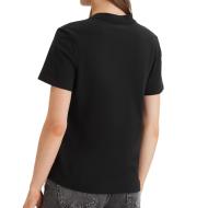 T-Shirt Noir Femme Calvin Klein Jeans Ss Clasic vue 2