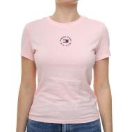 T-shirt Rose Femme Tommy Hilfiger Tjw Slim Essential L pas cher