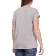 T-shirt Gris Femme Teddy Smith Rose vue 2