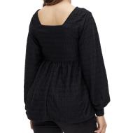 Blouse Noir Femme Noir Mamalicious Leloisa vue 2