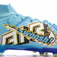 Chaussures de foot Bleues Homme Nike Zoom Superfly 9 ELT KM AG-PRO vue 7