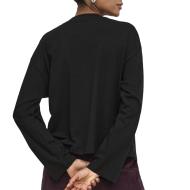 T-Shirt Manches Longues Noir Femme Only Happy1 vue 2