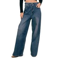 Jean Baggy Bleu Femme Monday Premium Wide Leg pas cher