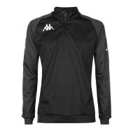 Sweat D'entrainement 1/2 zip Noir Homme Kappa Trieste