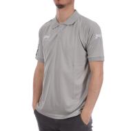 Polo gris bandes noir/blanc homme Hungaria Training pro pas cher