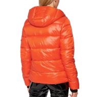 Doudoune Orange Femme Superdry High Shine Toya vue 2