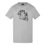 T-shirt Gris Homme Schott Tom21