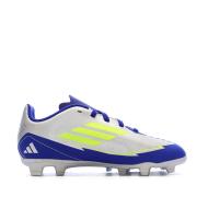 Chaussures de football Bleu/Gris Argent Garçon Adidas F50 Club vue 2