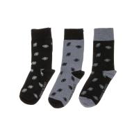 x3 paires de chaussettes Noir/gris Homme Serge Blanco 0BG