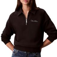Sudadera Calvin Klein Jeans French Terry Negro Mujer