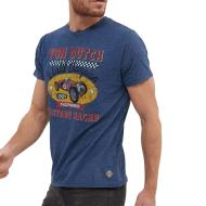 T-shirt Bleu Homme Von Dutch LEADER