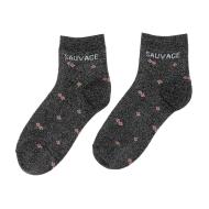 Stella Green Sauvage Women’s Black Floral Socks
