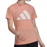 T-Shirt Saumon Femme Adidas Win 2.0 pas cher