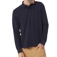 Polo Manches Longues Marine Homme TBS CAVEZPOL pas cher