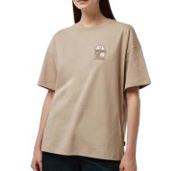 T-shirt Marron Clair Mixte Converse Mushroom pas cher