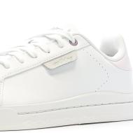 Baskets Blanc/Rose Femme Adidas Court Silk vue 7