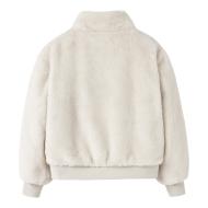Veste en fausse fourrure Blanche Fille NAME IT Mila vue 2