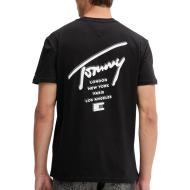 T-shirt Noir Homme Tommy Hilfiger Tjm Reg Sign City vue 2