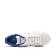 Baskets Blanches/Bleu Homme Adidas Stan Smith ID3115 vue 4