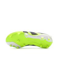 Zapatillas de fútbol blancas/amarillas para niños Adidas Predator League Ll FG/MG ver 5