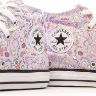 Baskets Violettes Garçon/Fille Converse Chuck Taylor All Star A03578C vue 7