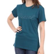 T-Shirt Bleu Canard Femme Diesel Sully